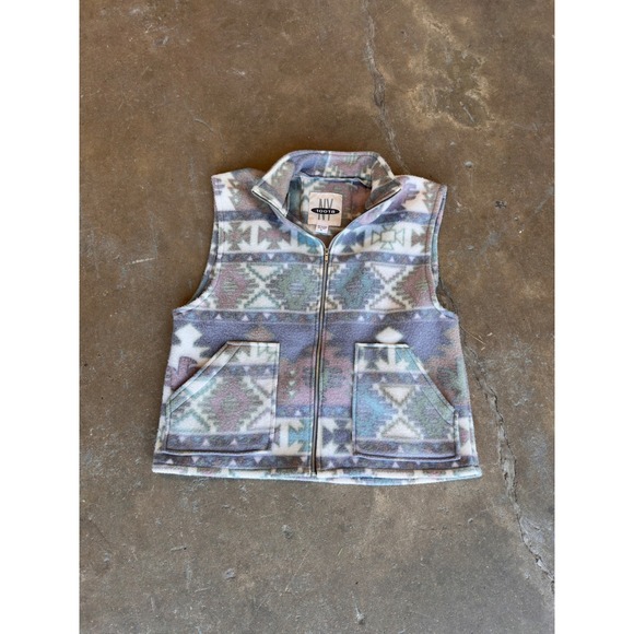 NY 10018 Other - Vintage NY 10018 Southwestern Fleece Vest Mens Medium Geometric Tribal Zip Up